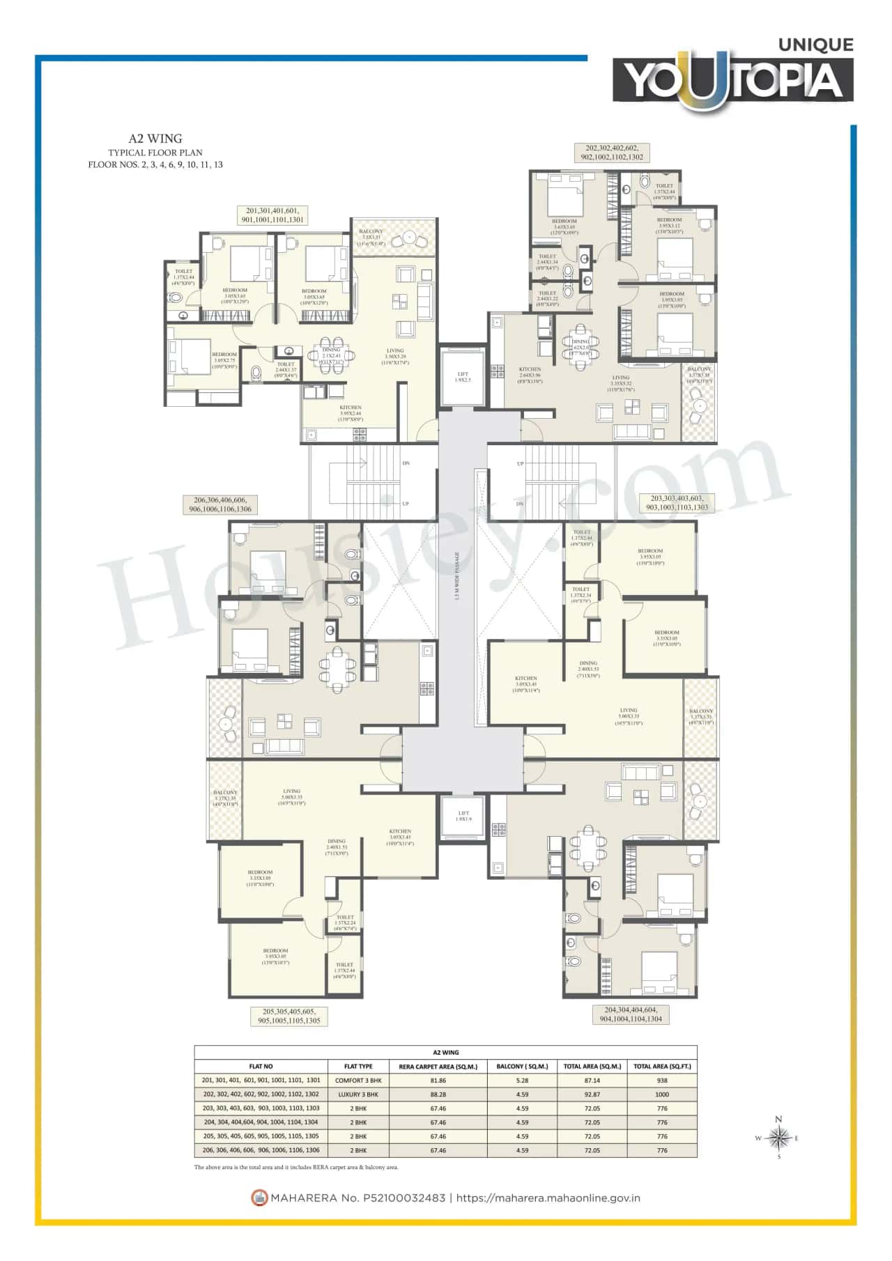 Unique Youtopia Phase 3 Floor plan 3