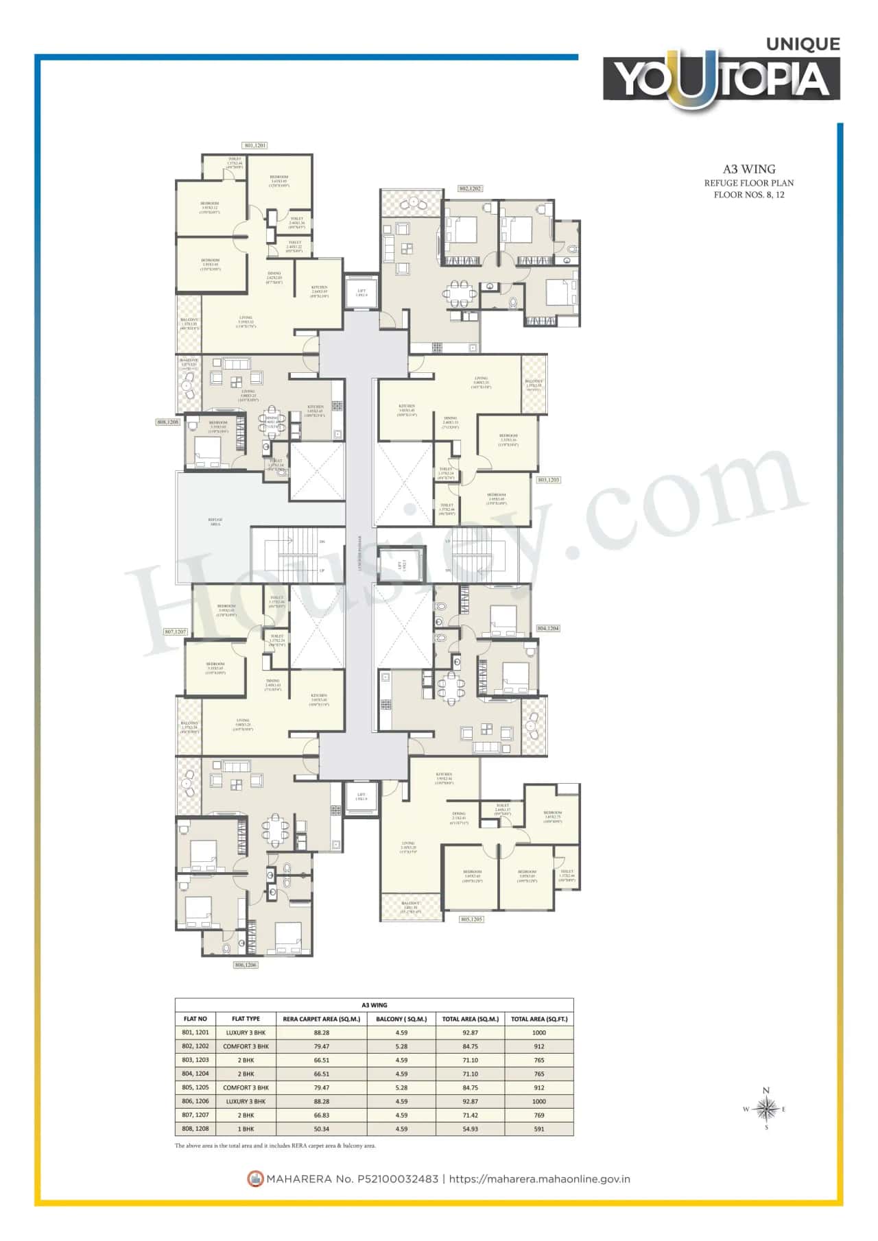 Unique Youtopia Phase 3 Floor plan 5