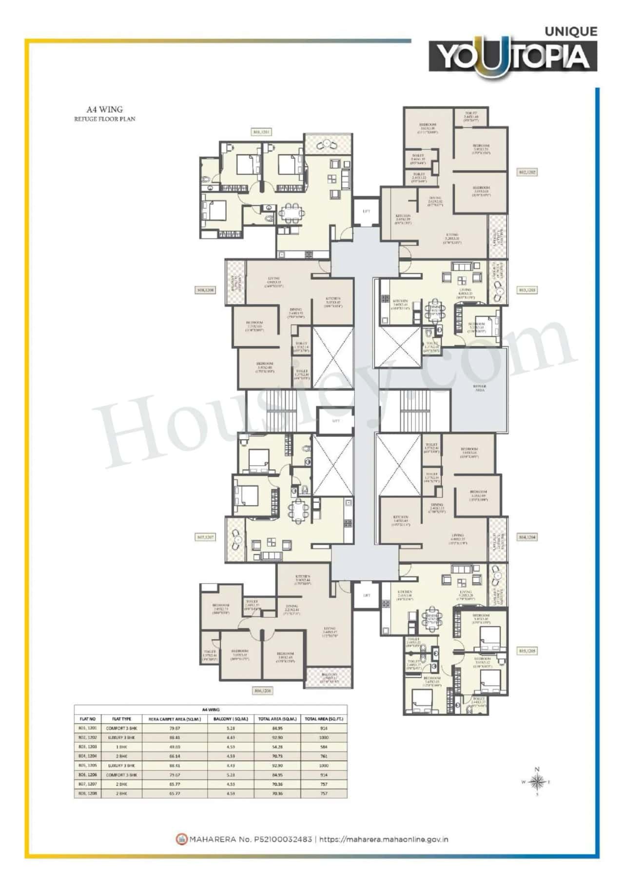 Unique Youtopia Phase 3 Floor plan 7
