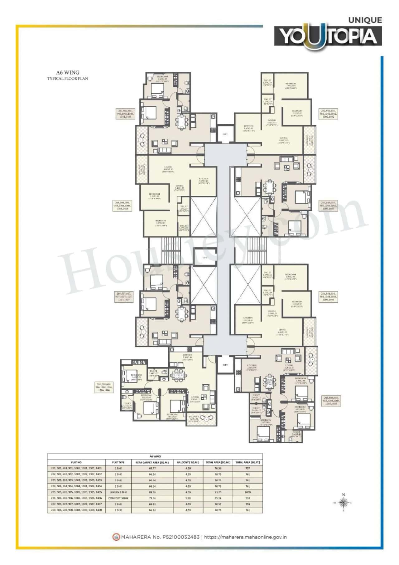 Unique Youtopia Phase 3 Floor plan 12