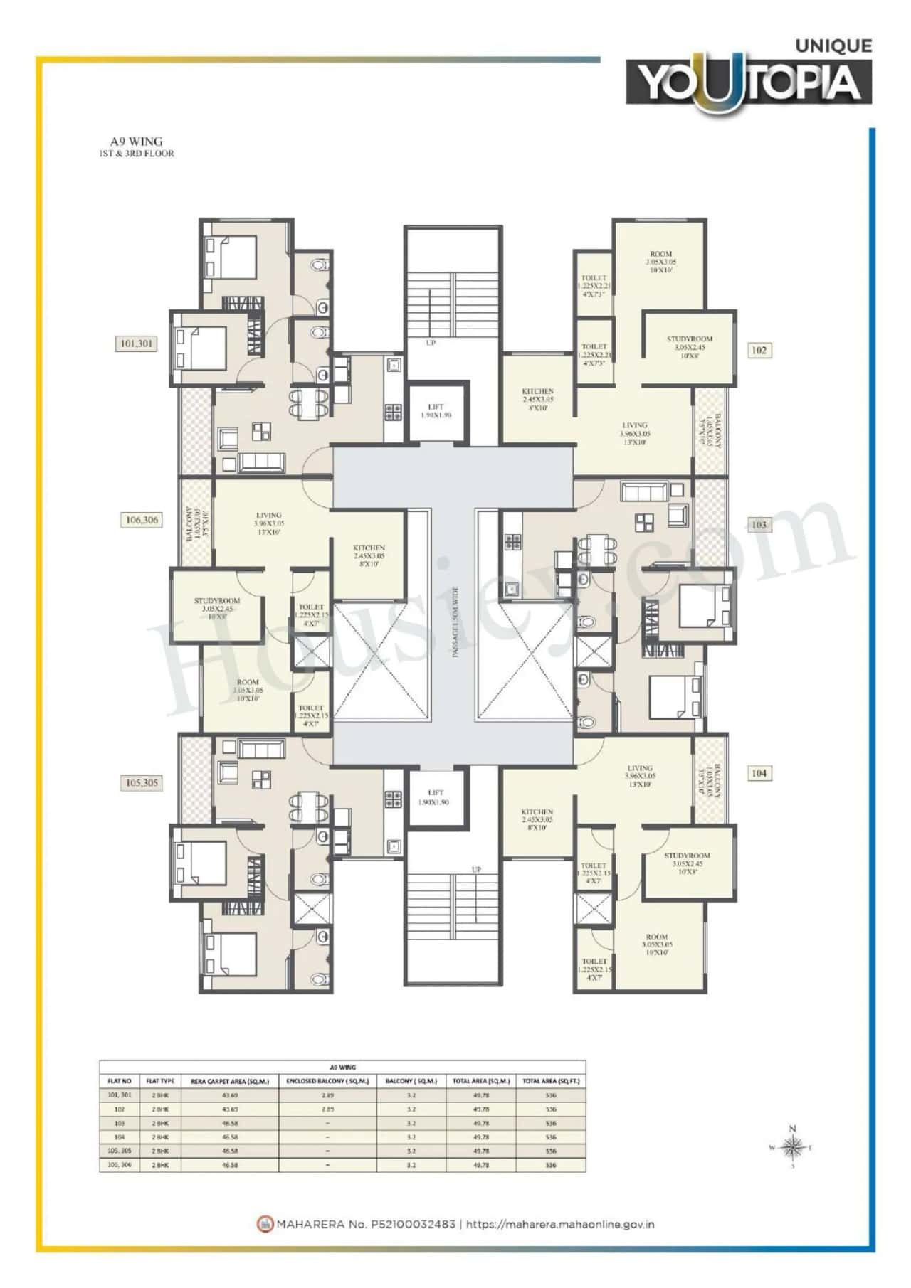 Unique Youtopia Phase 3 Floor plan 13