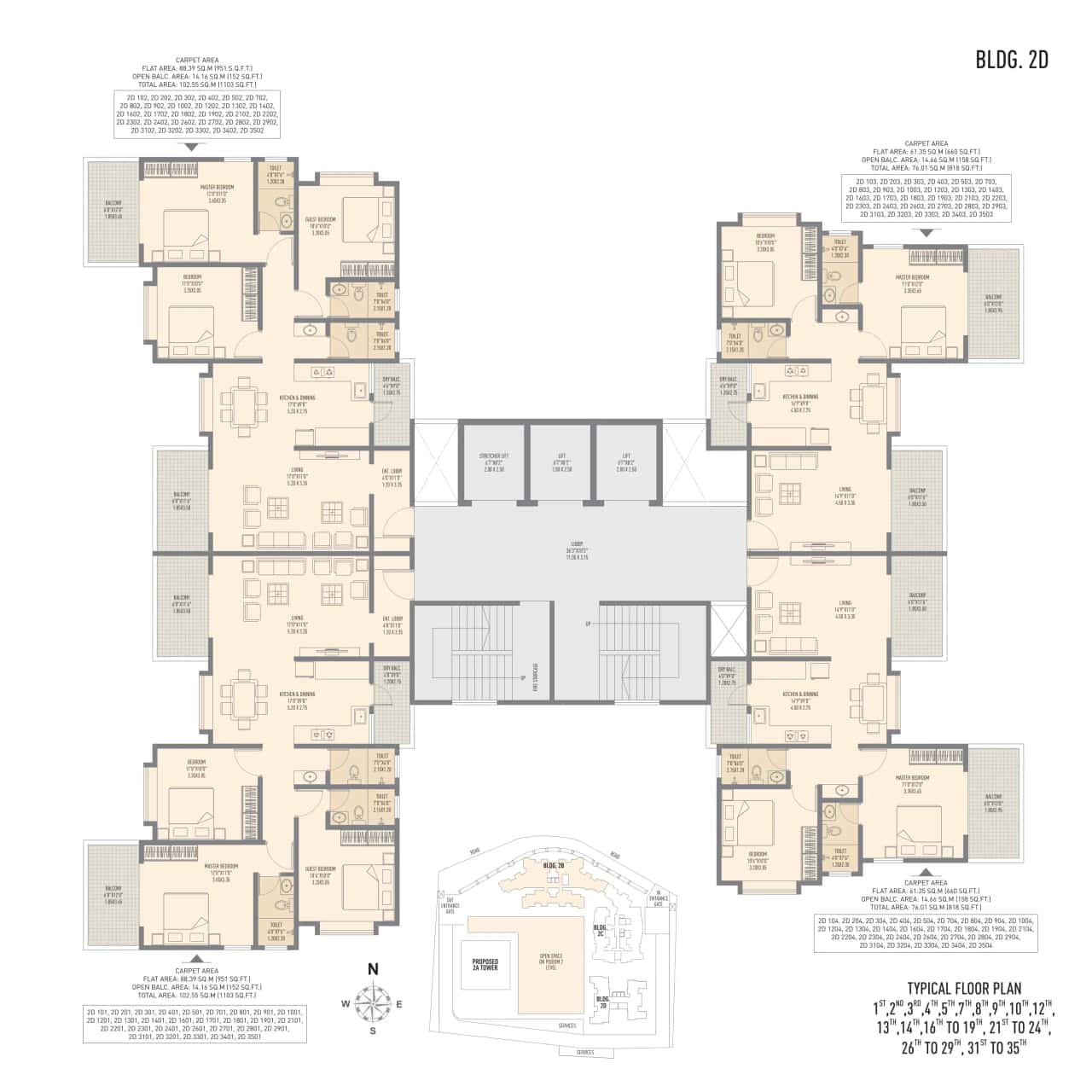Urban SkyLine Phase-I Floor plan 6