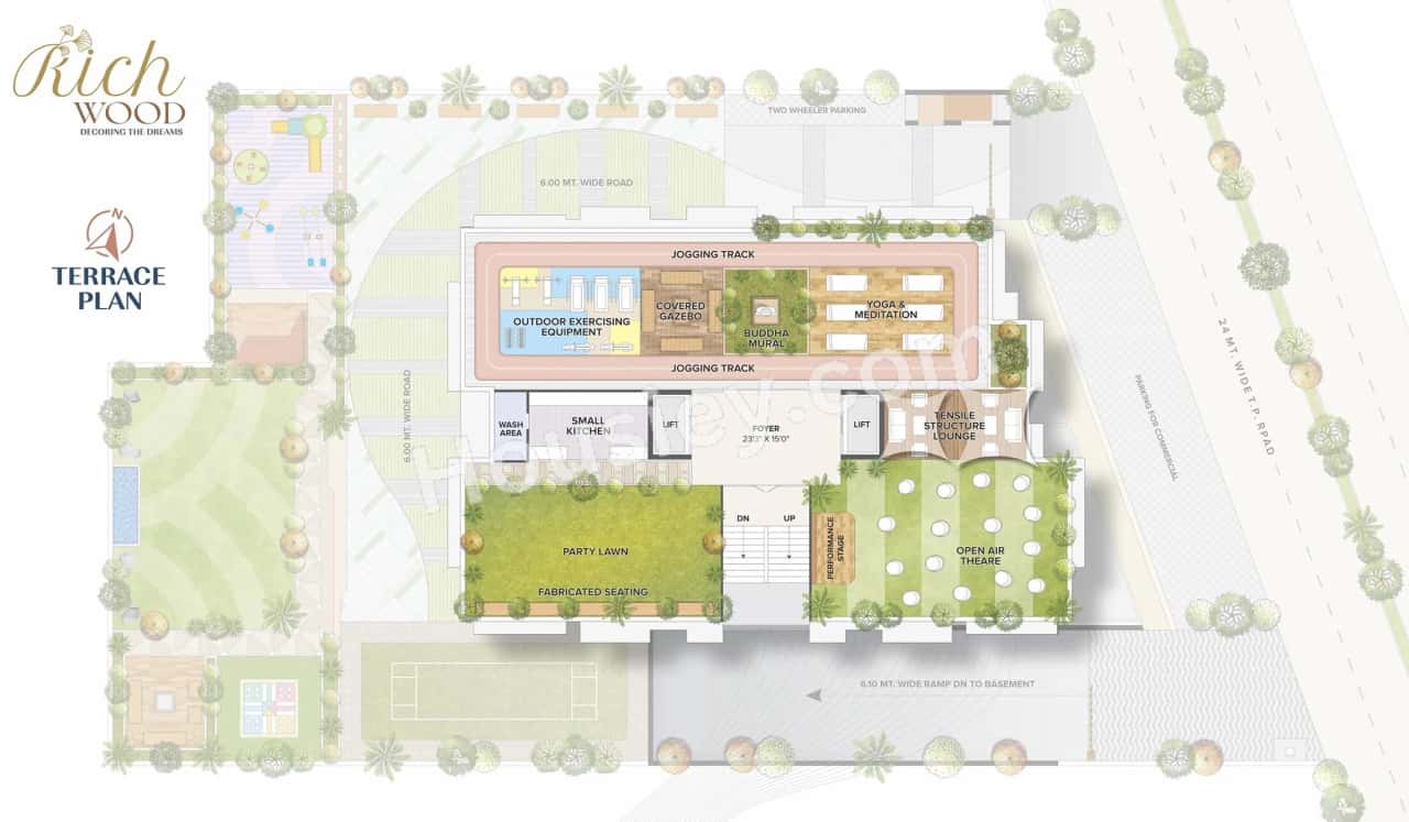 Urbania Rich Wood Floor Plan