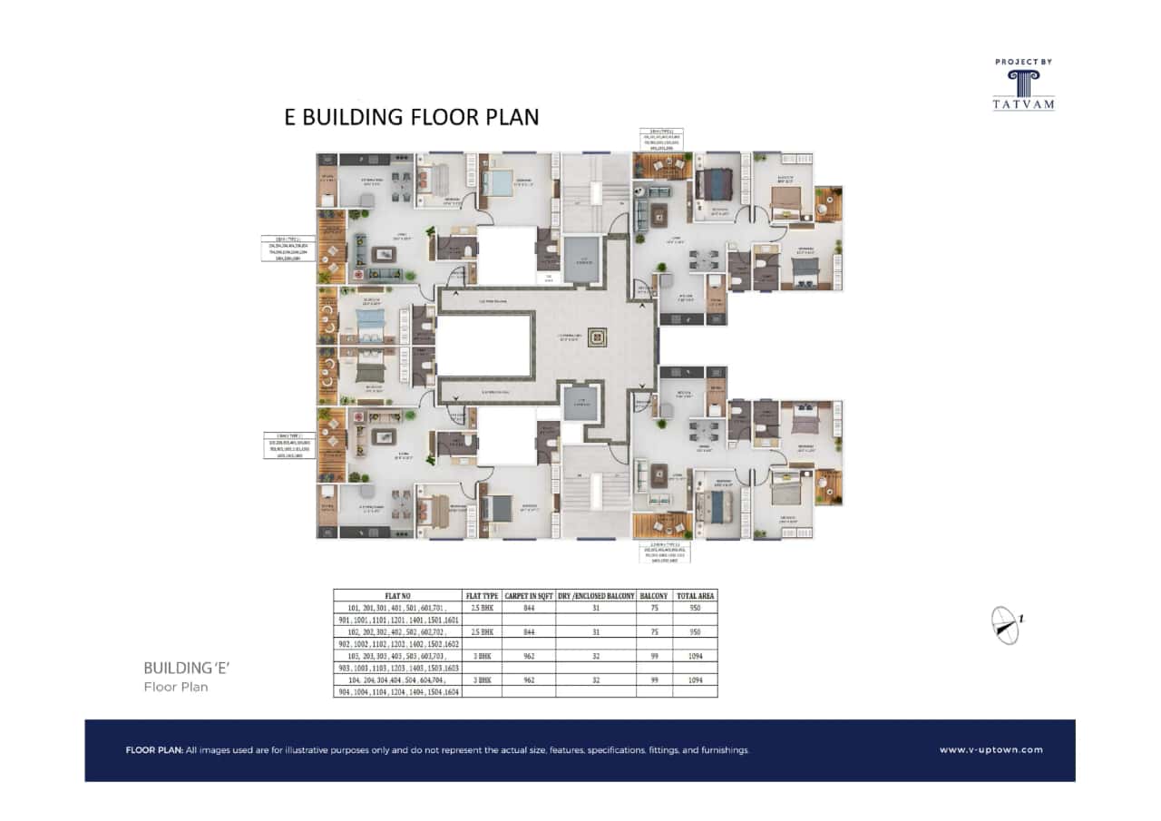 Tatvam V-Uptown Floor plan 1