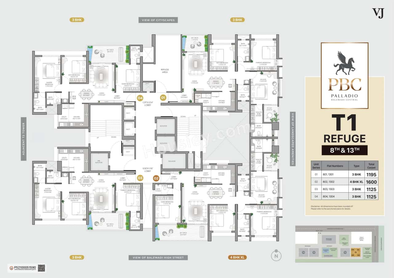 VJ Palladio Balewadi Central Floor plan 2