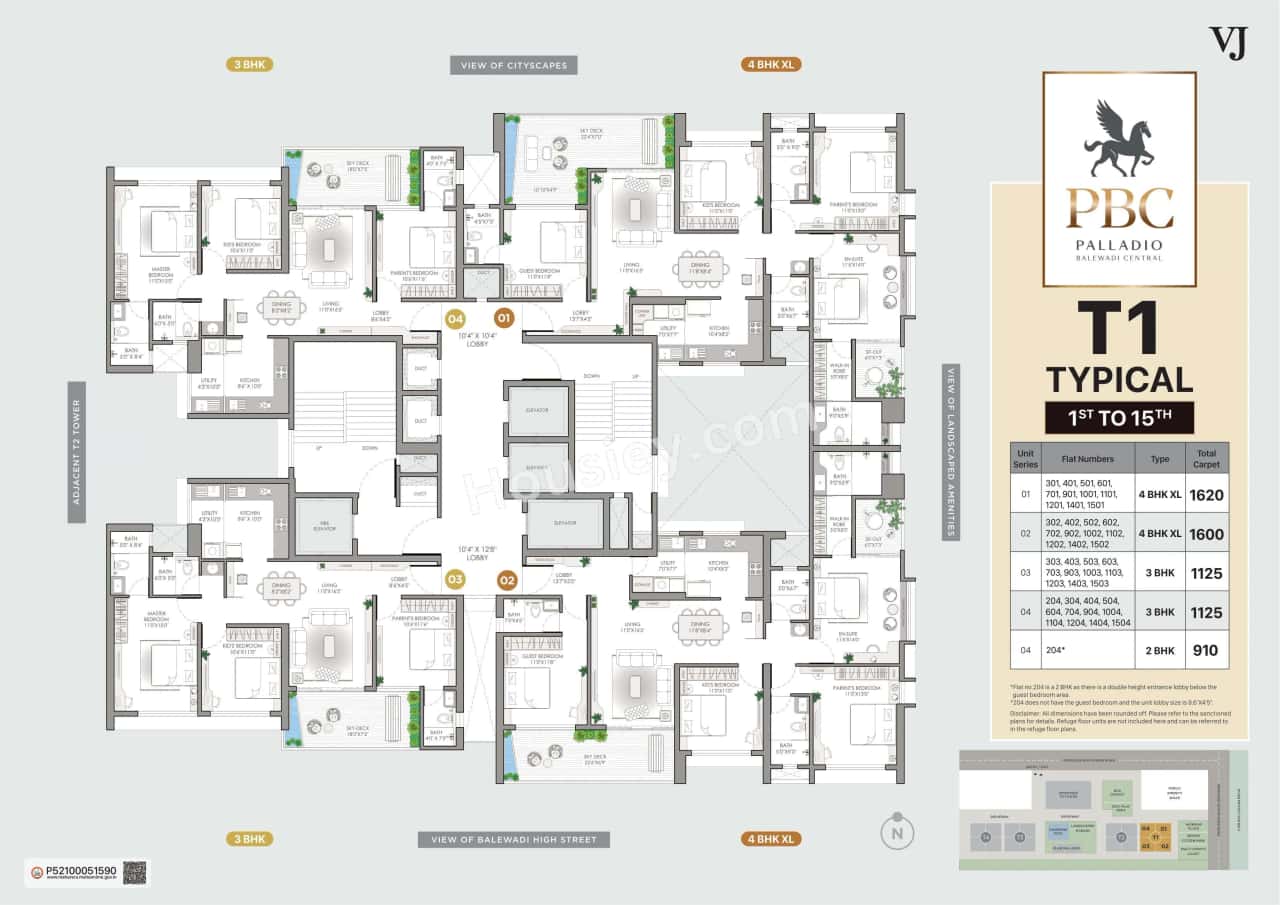 VJ Palladio Balewadi Central Floor plan 4