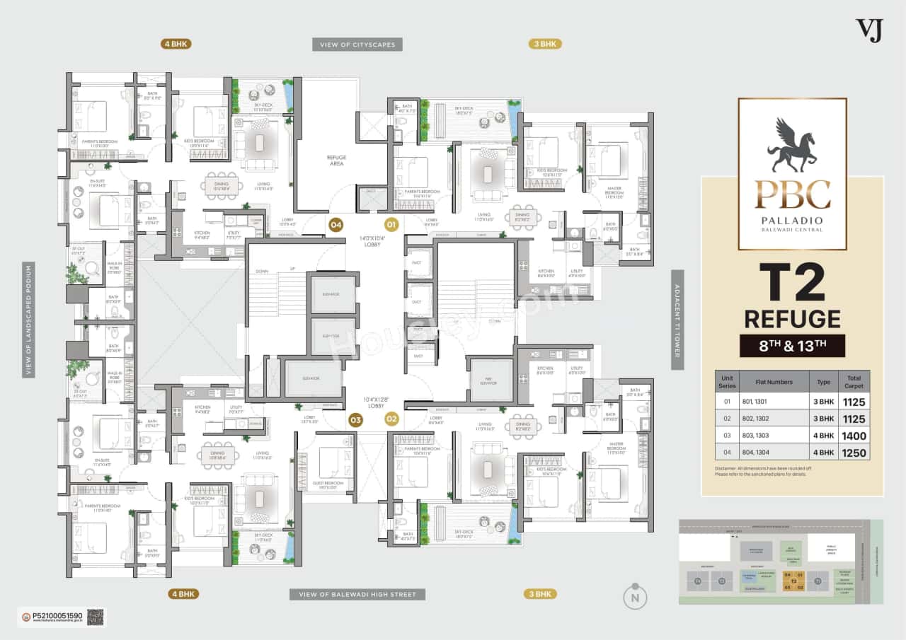 VJ Palladio Balewadi Central Floor plan 5