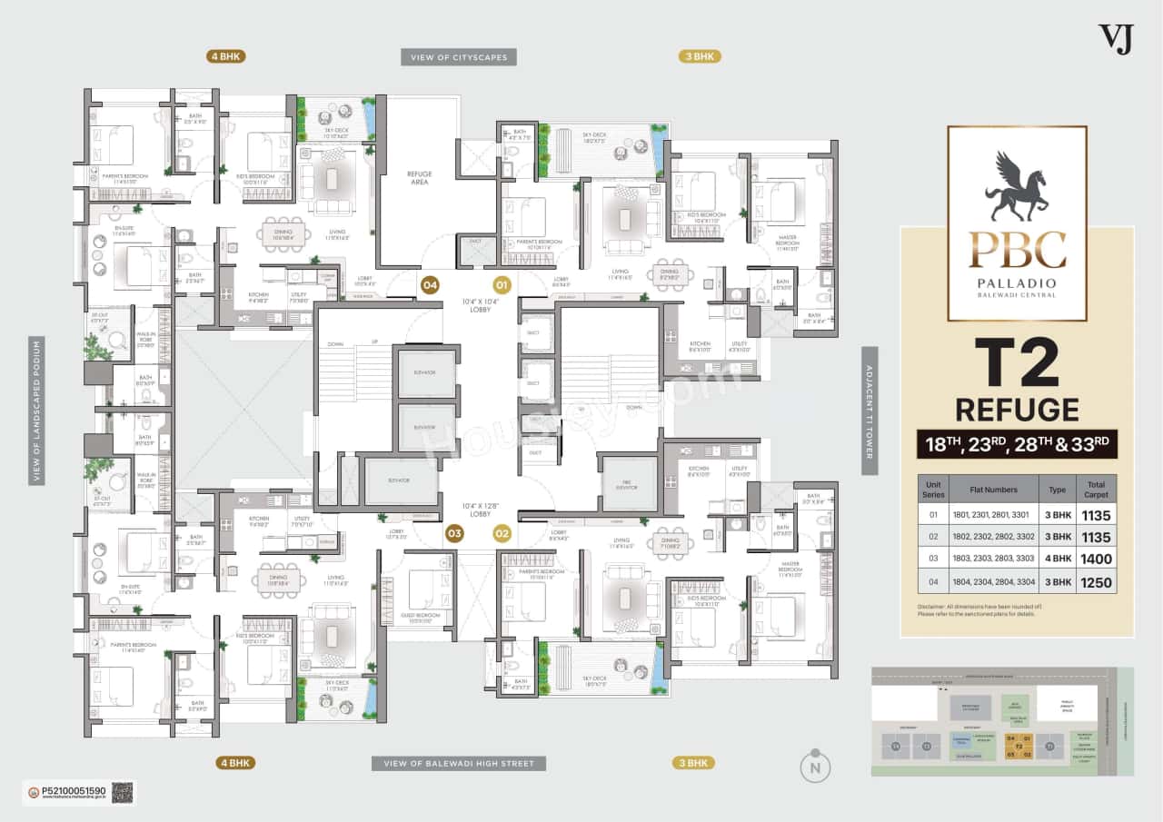 VJ Palladio Balewadi Central Floor plan 6