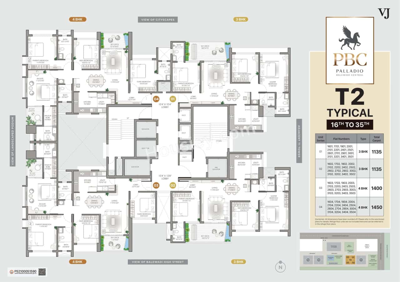 VJ Palladio Balewadi Central Floor plan 8