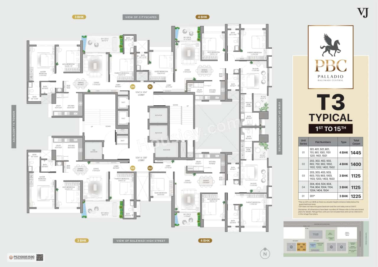VJ Palladio Balewadi Central Floor plan 11