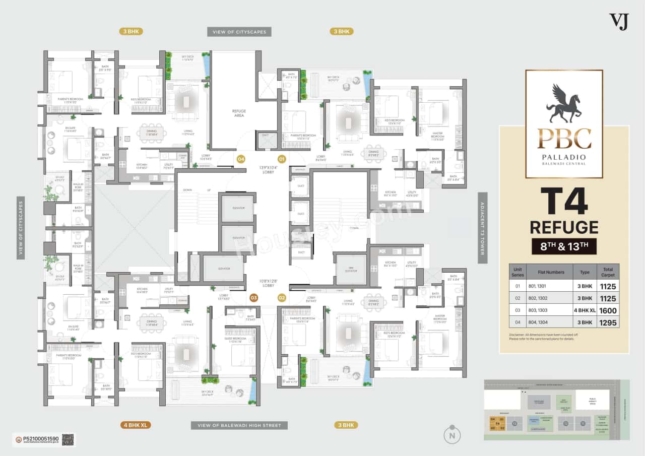 VJ Palladio Balewadi Central Floor plan 13