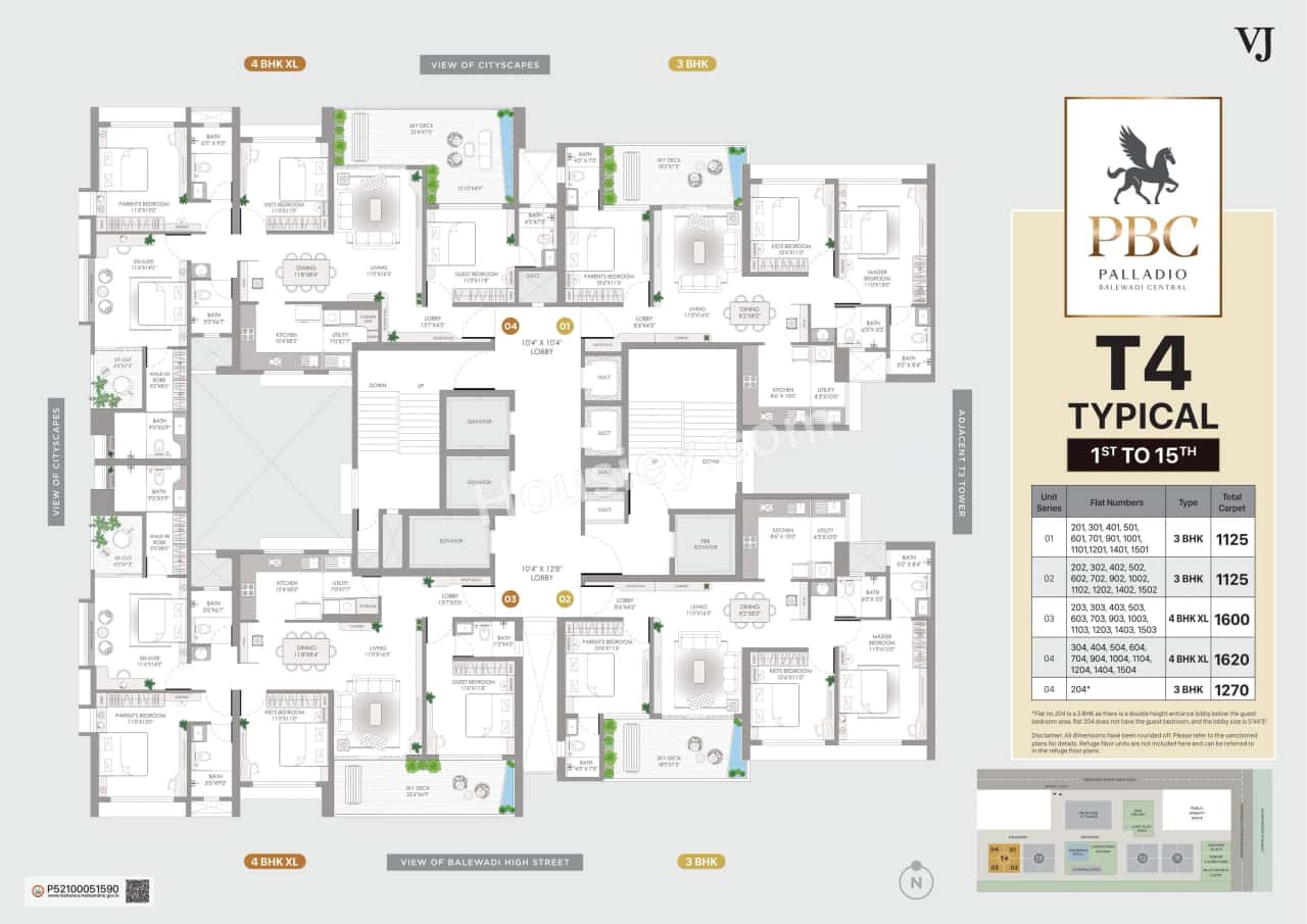 VJ Palladio Balewadi Central Floor plan 15