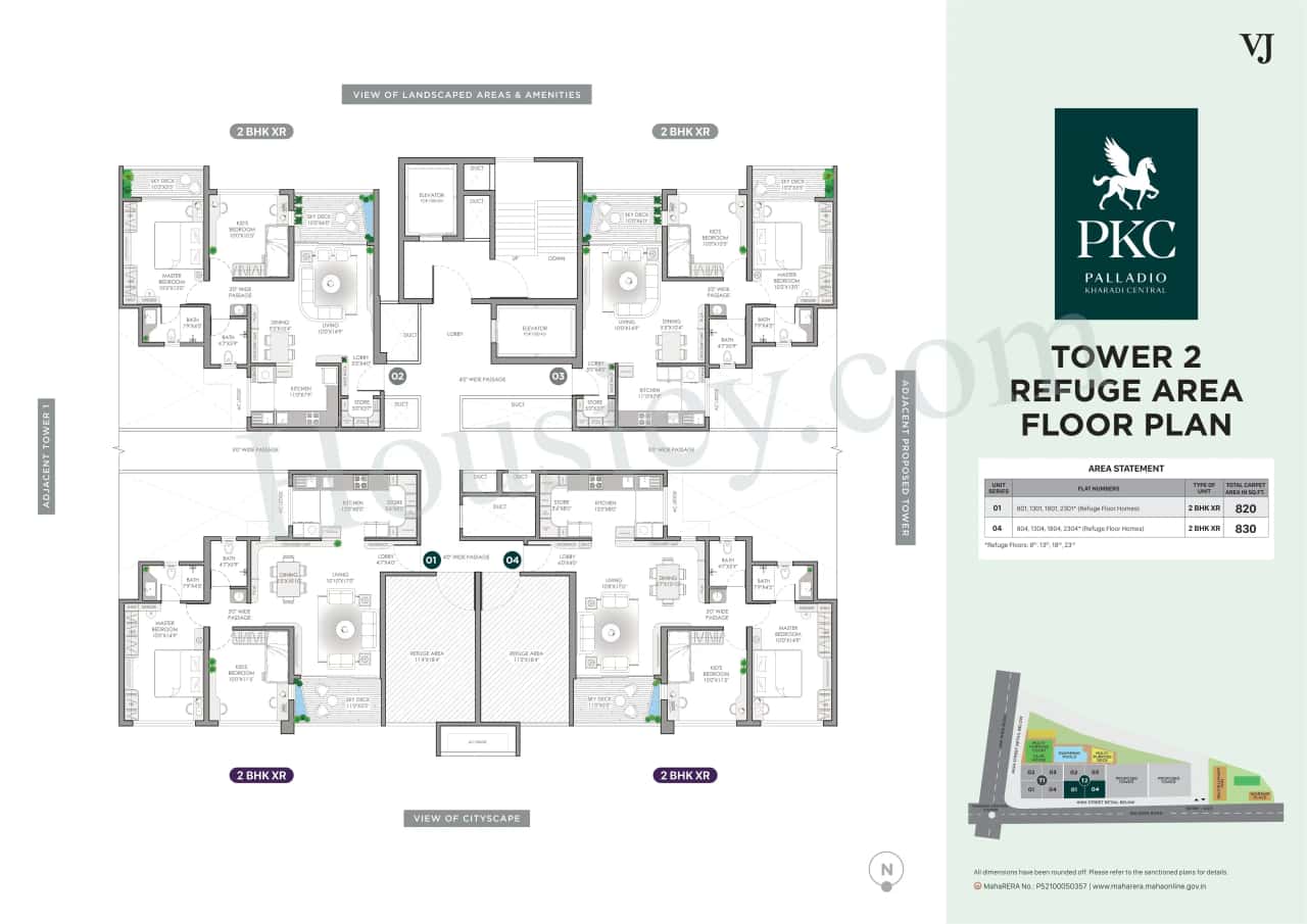 VJ Palladio Kharadi Central Floor plan 3