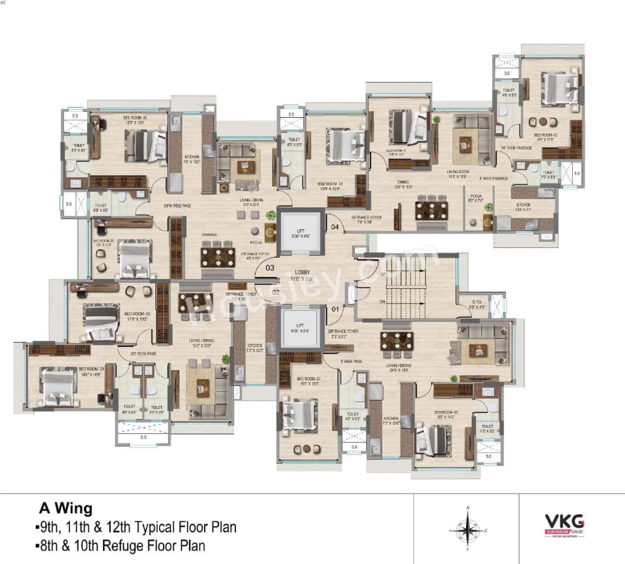 VKG Krishna Residences Floor plan 2