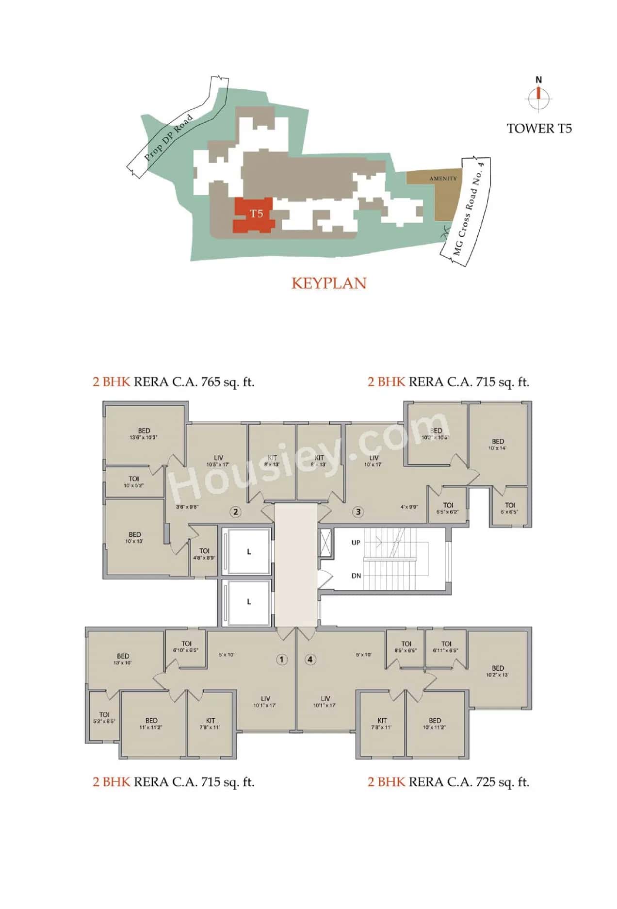 V Raheja La Serena Floor plan 1