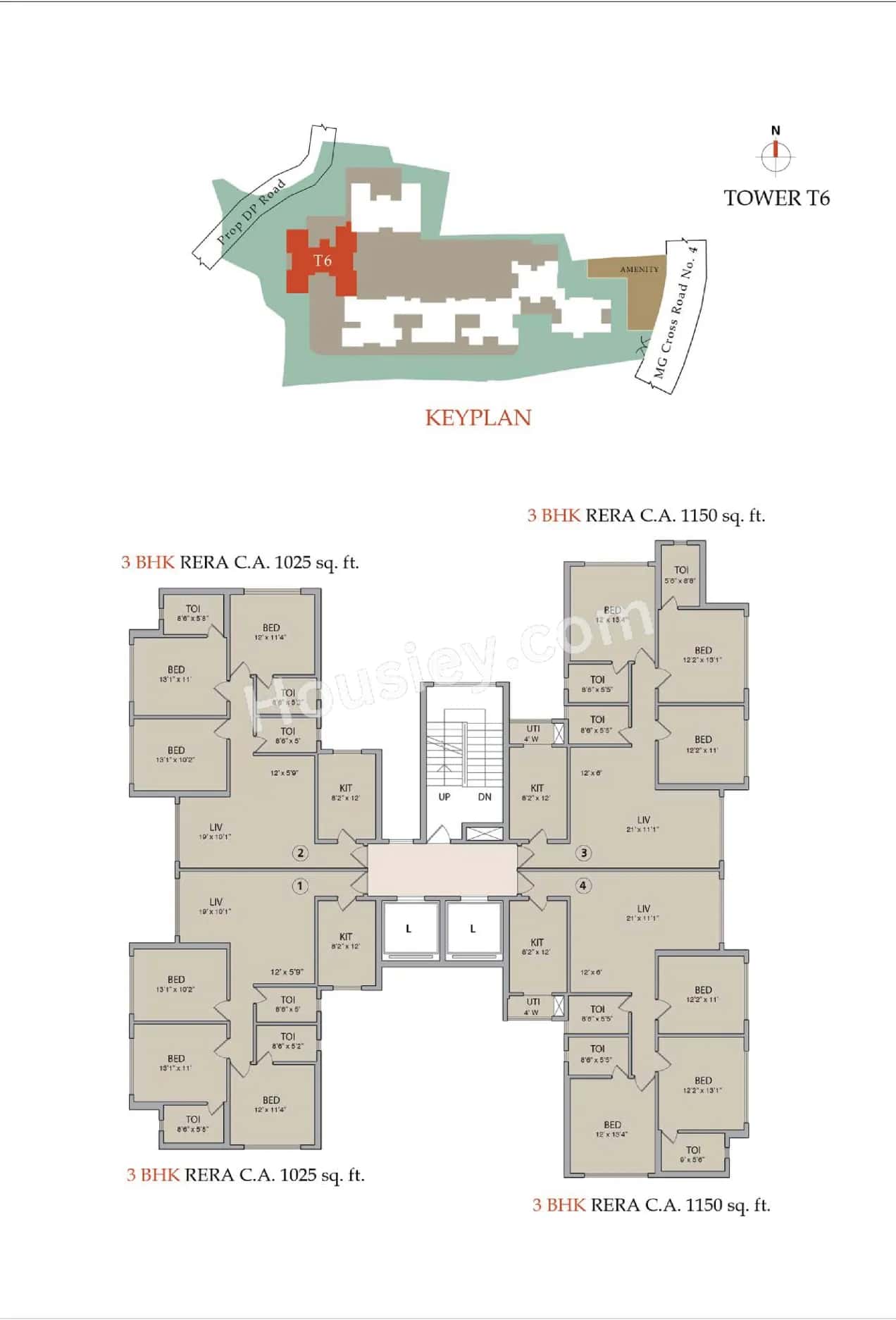 V Raheja La Serena Floor plan 2