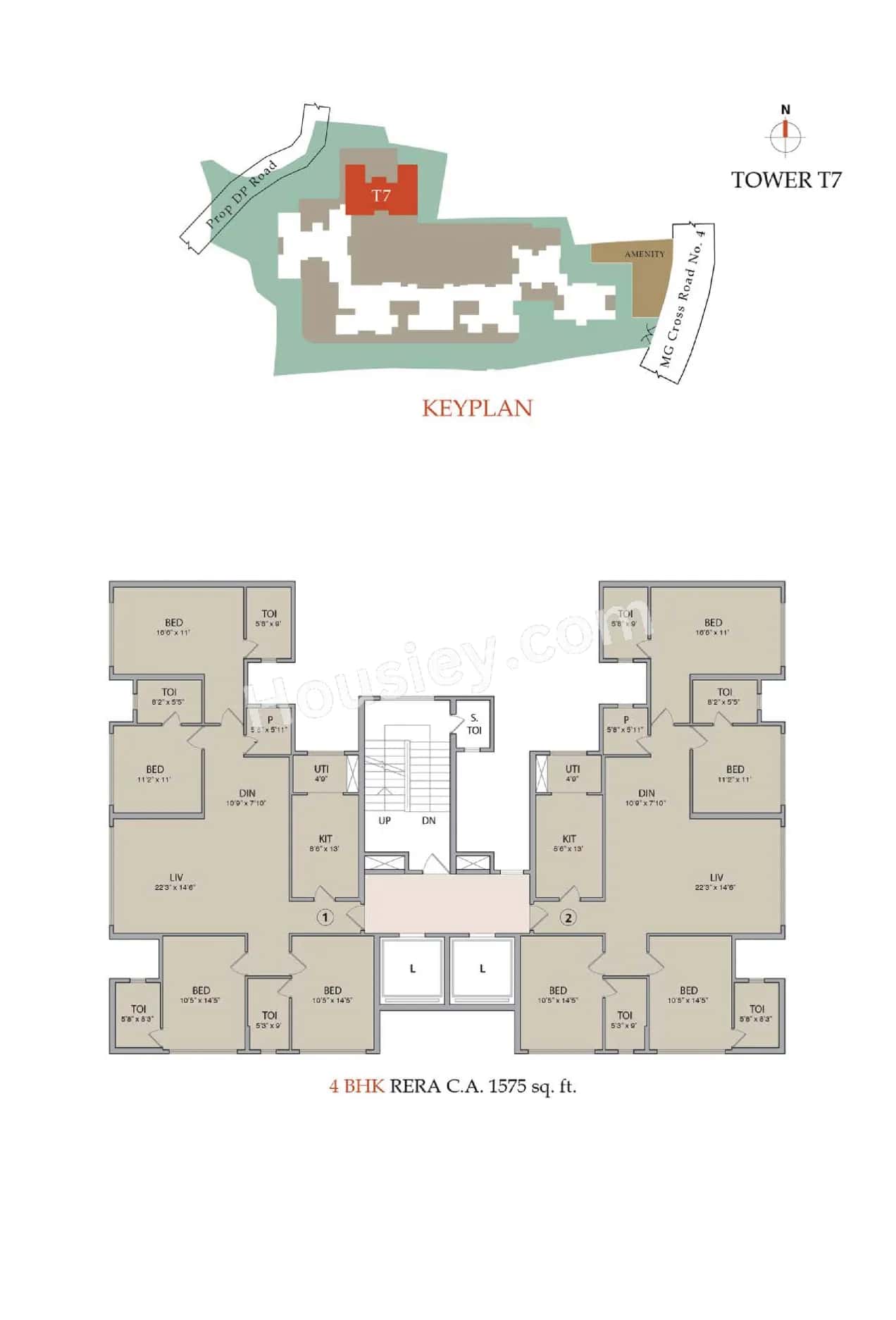 V Raheja La Serena Floor plan 3