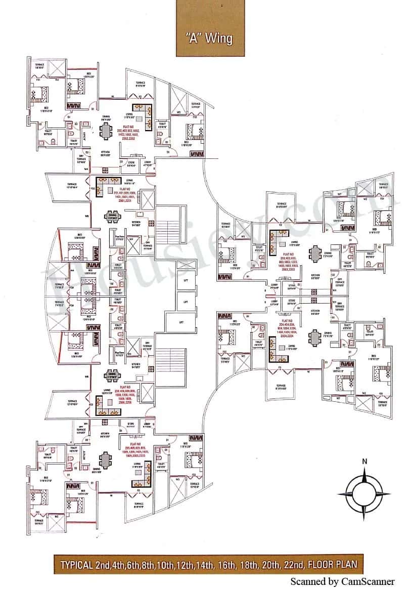 Twinstar Vaastu Imperial Floor plan 2