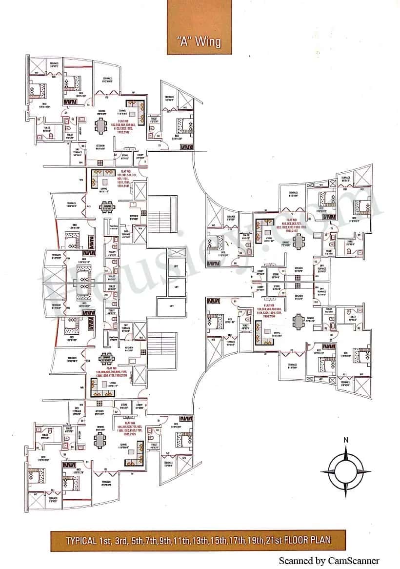 Twinstar Vaastu Imperial Floor plan 1