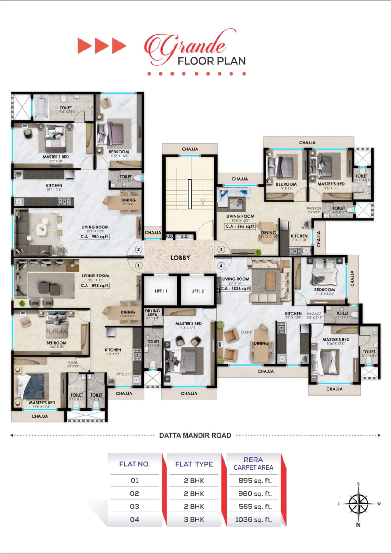 Vasundhara Paradise Floor plan 4