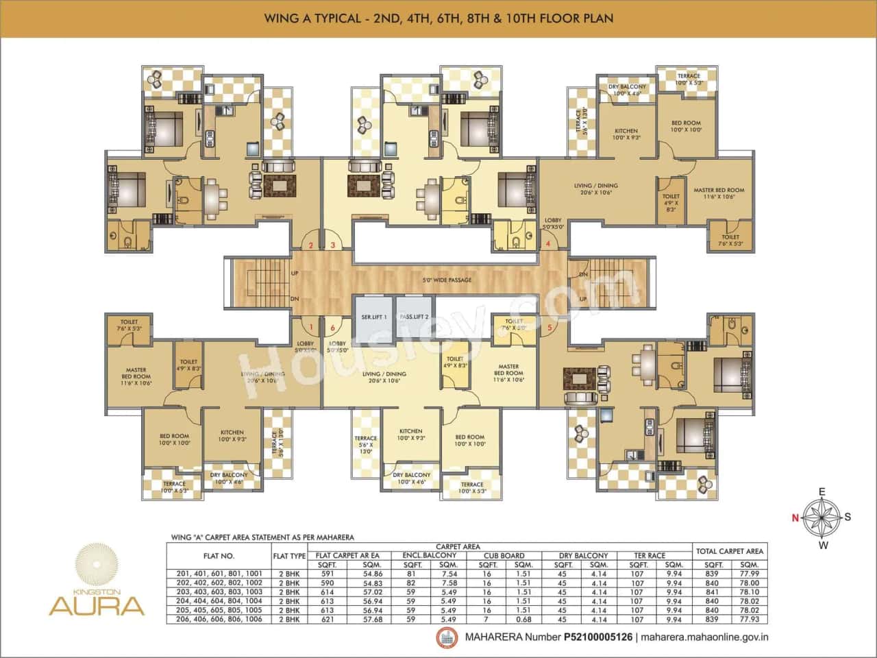 Vedant Kingston Aura Floor plan 3