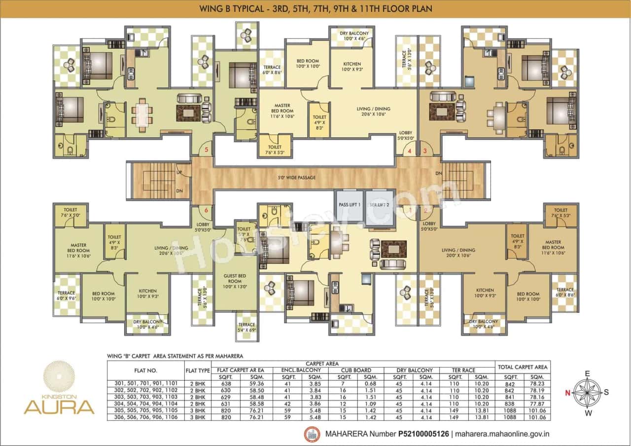 Vedant Kingston Aura Floor plan 4