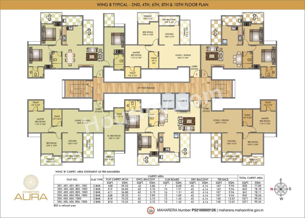 Vedant Kingston Aura Floor plan 2