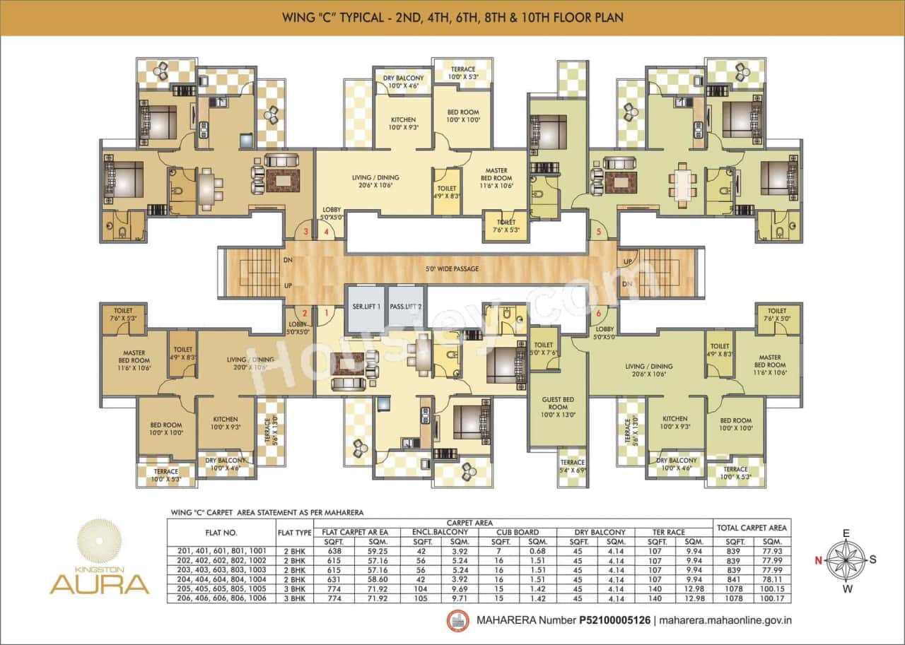Vedant Kingston Aura Floor plan 6