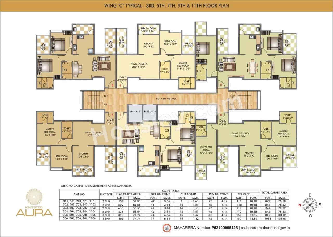 Vedant Kingston Aura Floor plan 5