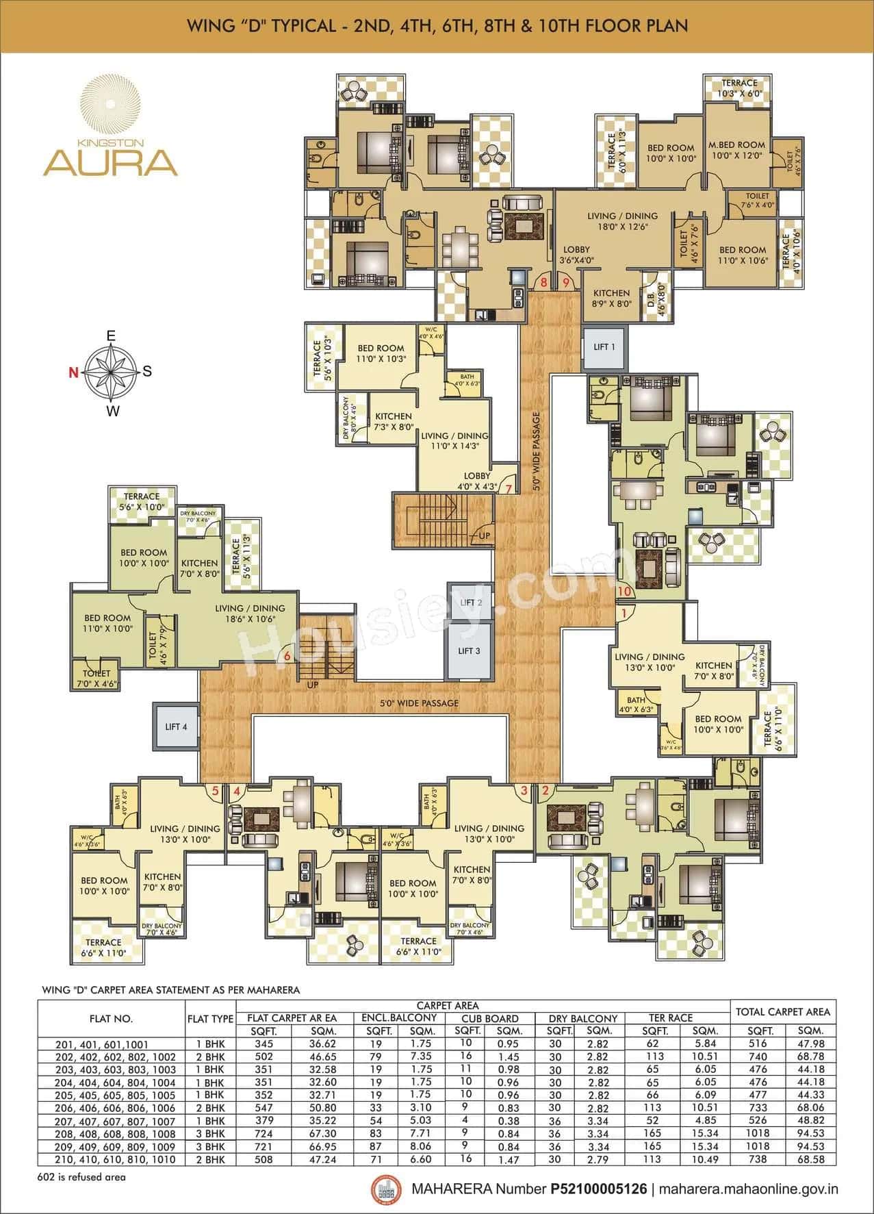 Vedant Kingston Aura Floor plan 8