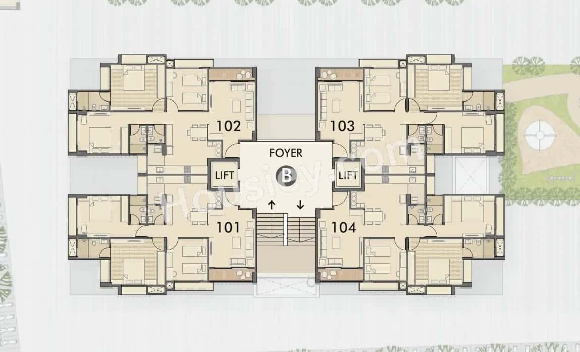 Excel Vivekanand Arise Floor plan 1