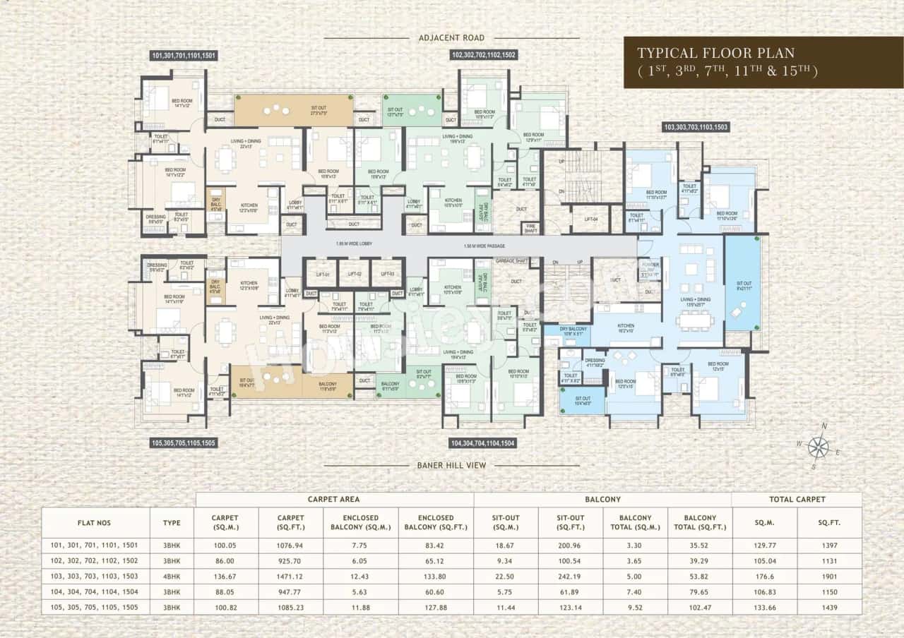 Yashada Jubliee Hills Floor plan 3