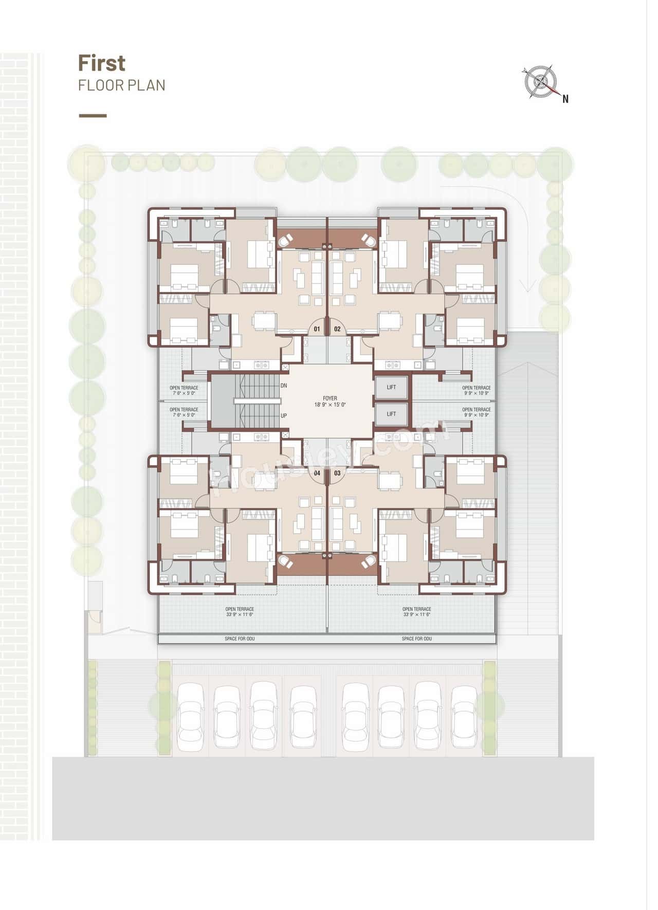 Aarat Vishvam Enclave Floor plan 1