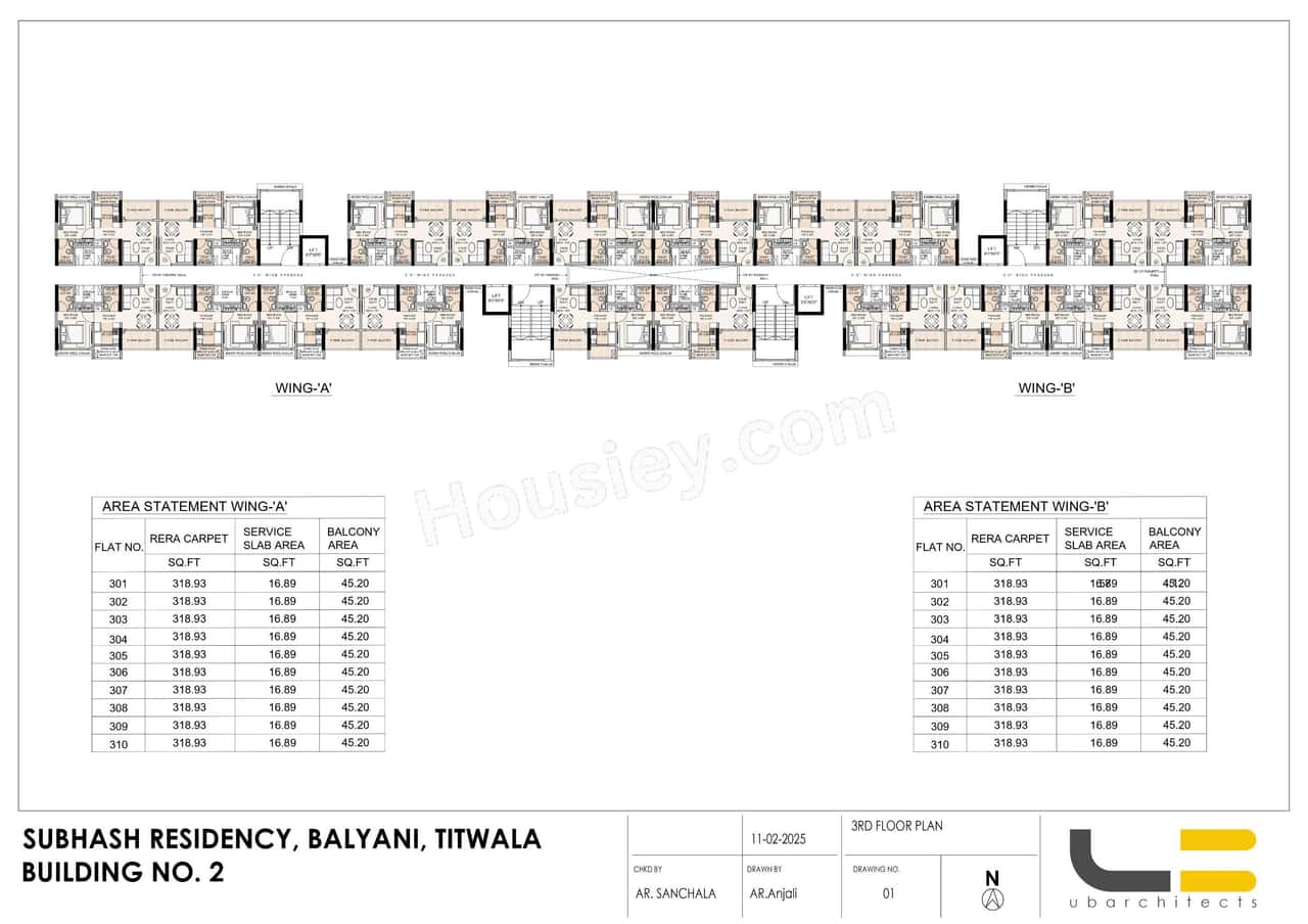 Aarav Subhash Residency Floor Plan