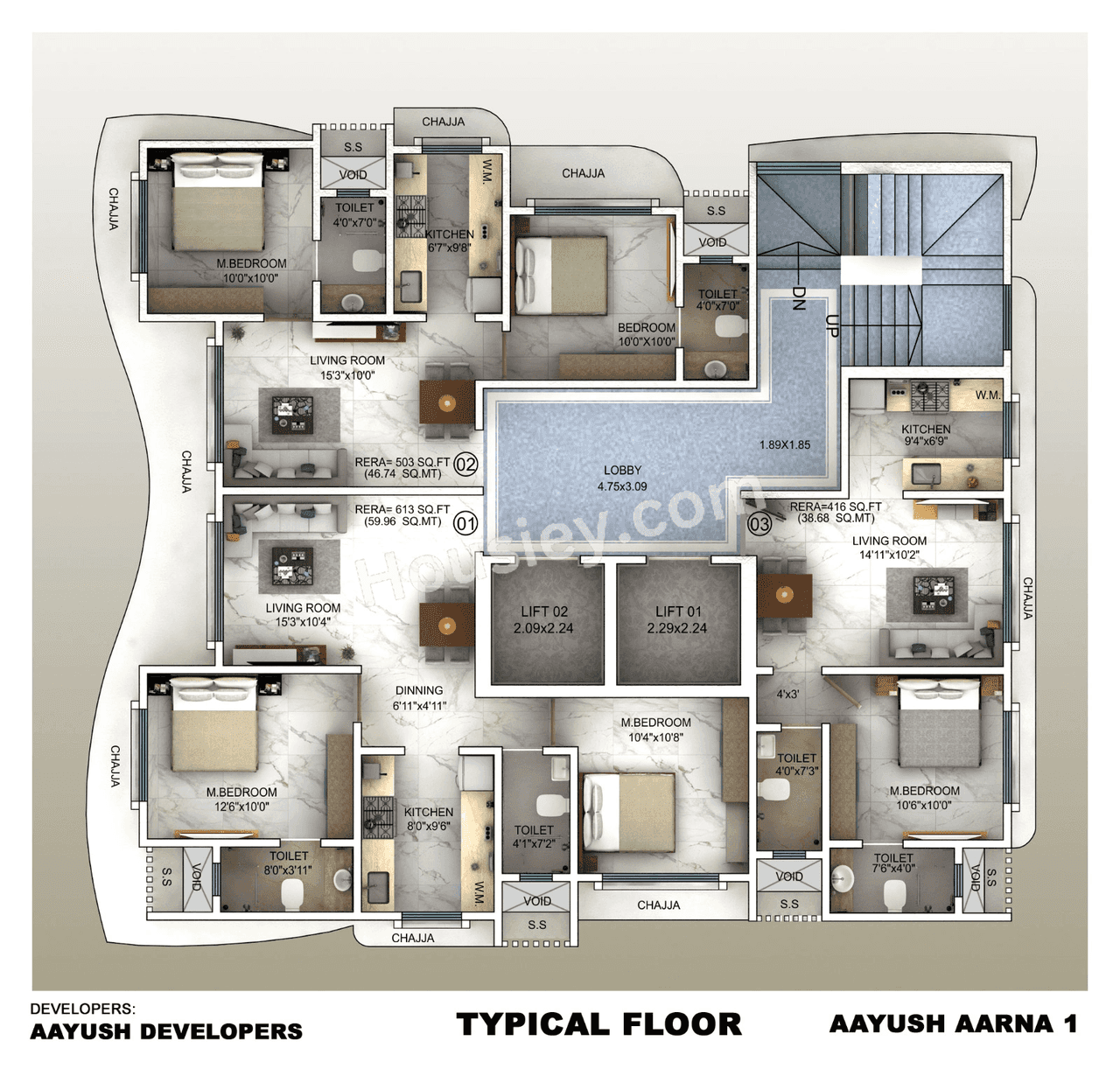 Aayush Aarna 1 Floor Plan