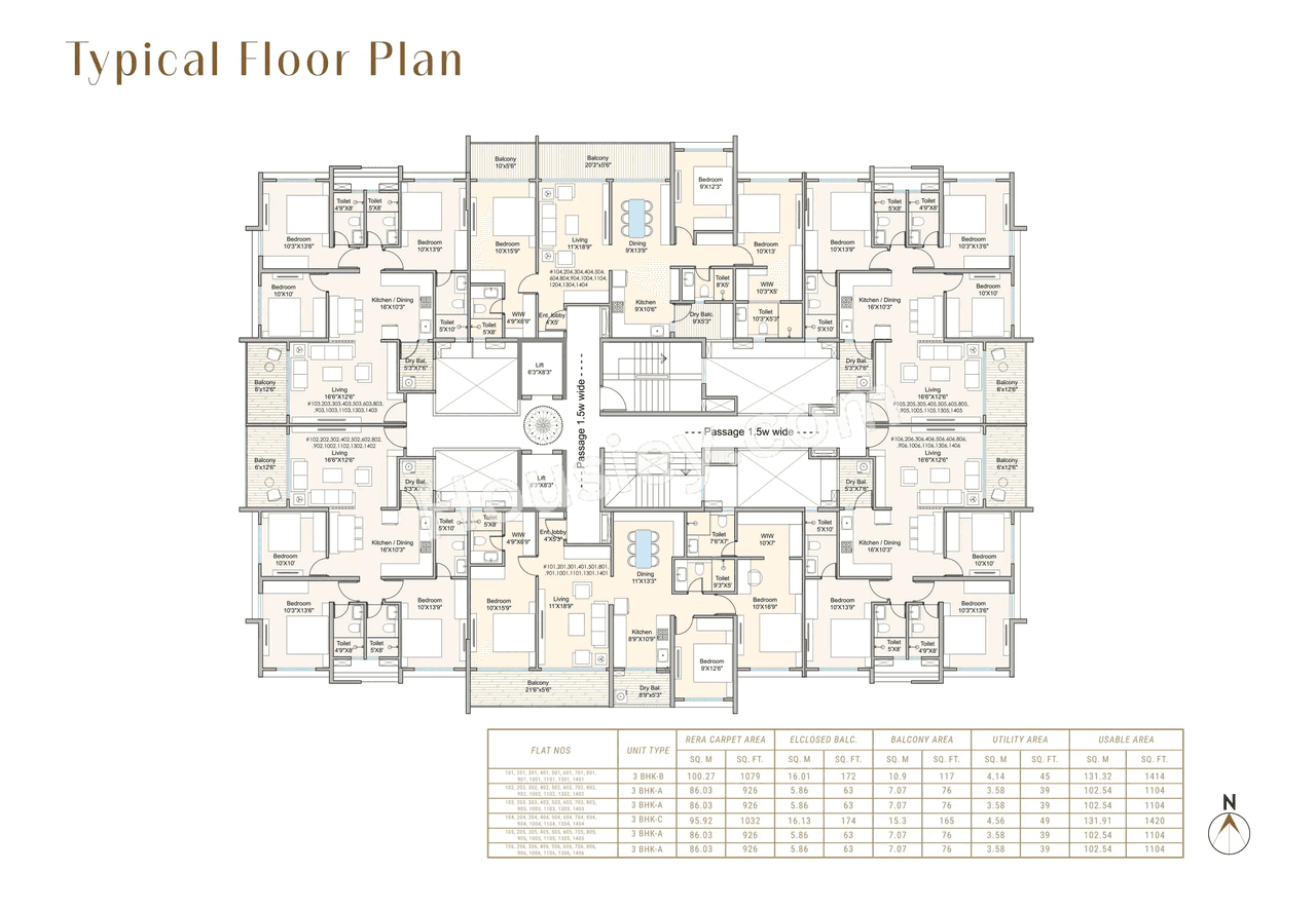 Abhijay Samsara Floor plan 3