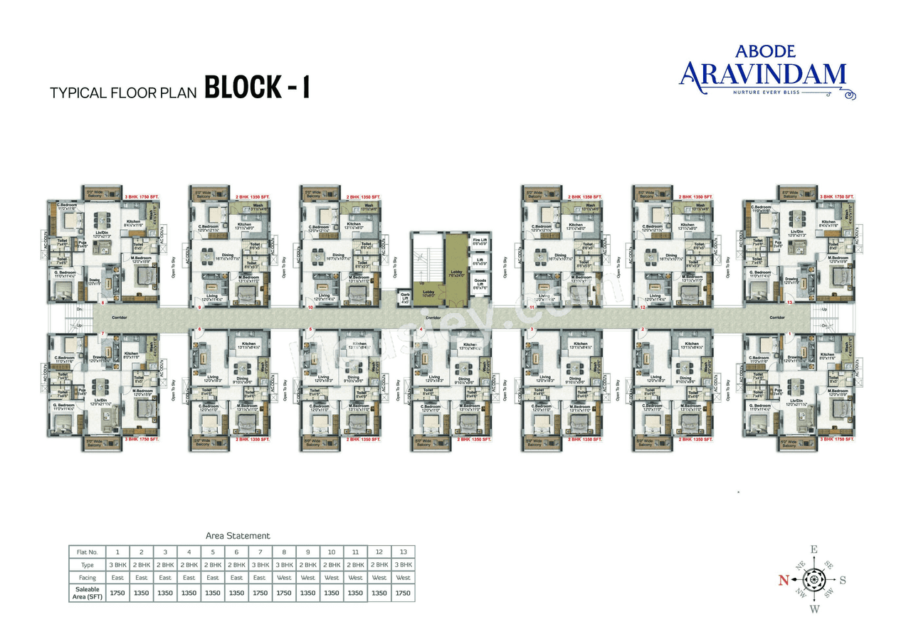 Abode Aravindam Floor plan 1
