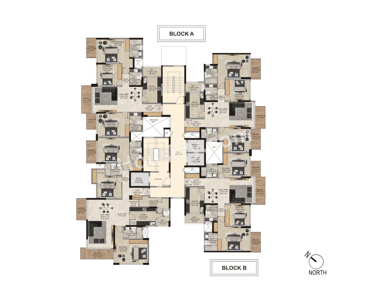Adani 9 PBR Floor plan 3