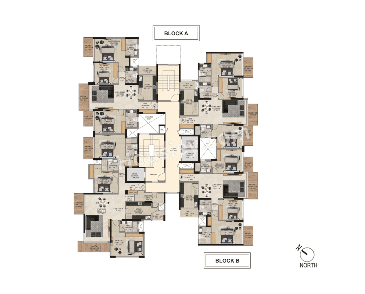Adani 9 PBR Floor plan 4