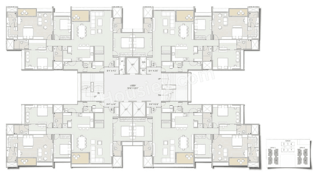 Adani Ambrosia Floor plan 1