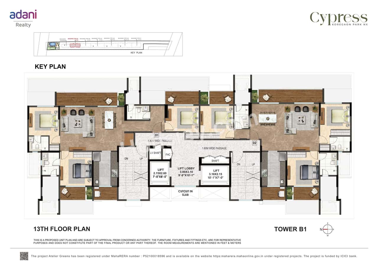 Adani Atelier greens Floor plan 3
