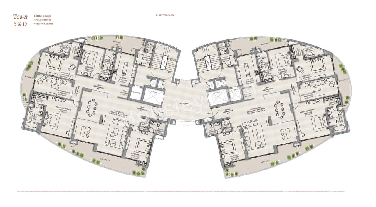 Adani Lushlands Floor plan 1