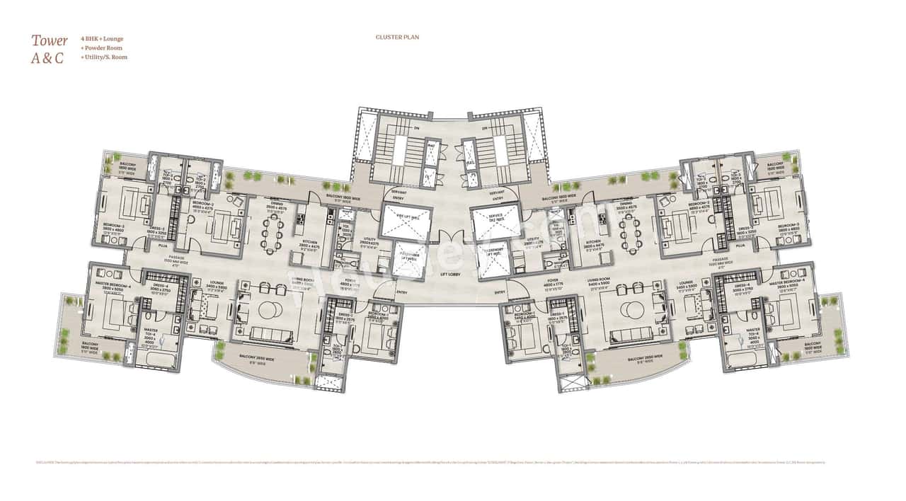 Adani Lushlands Floor plan 4