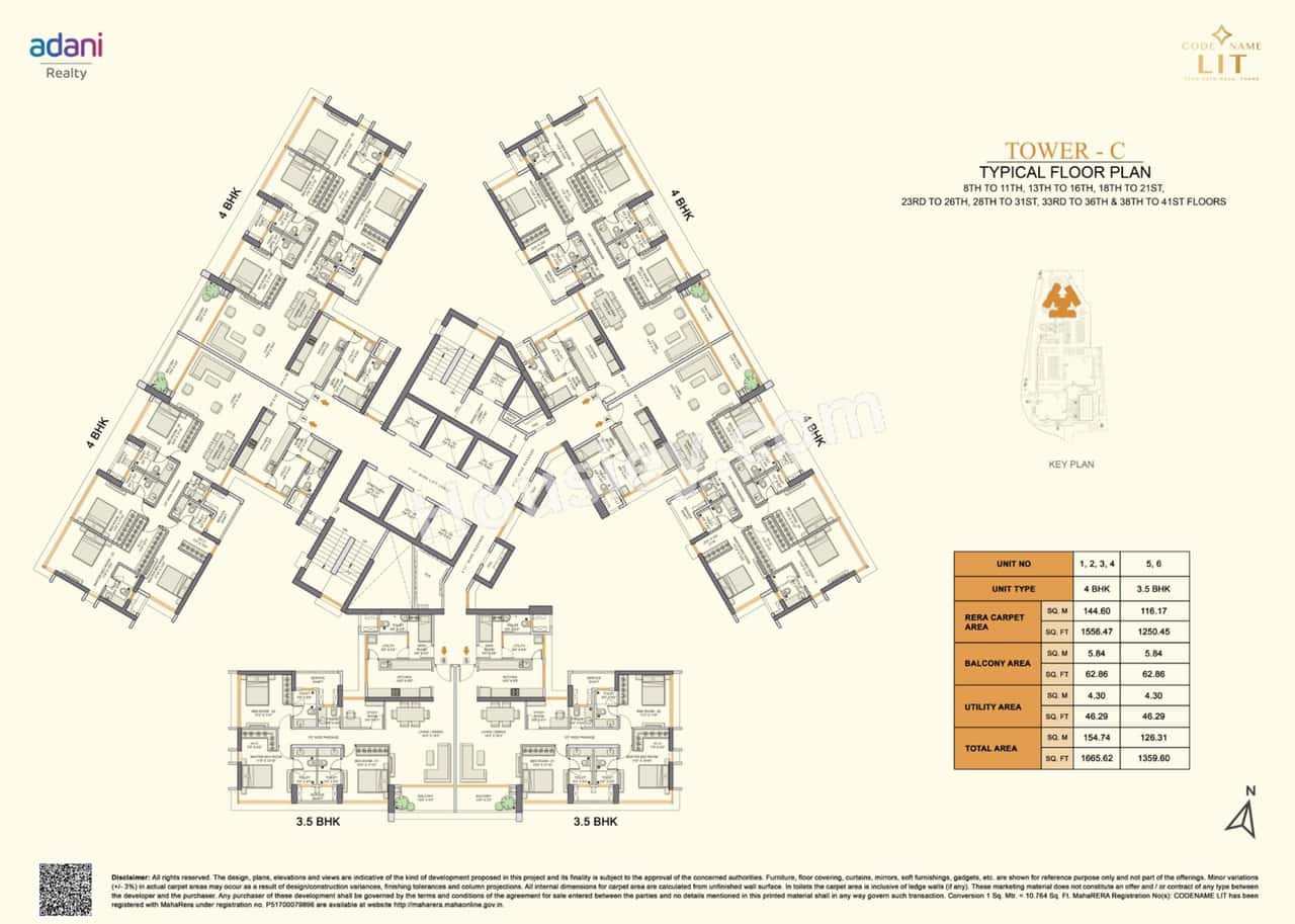 Adani Realty Thane Floor plan 3