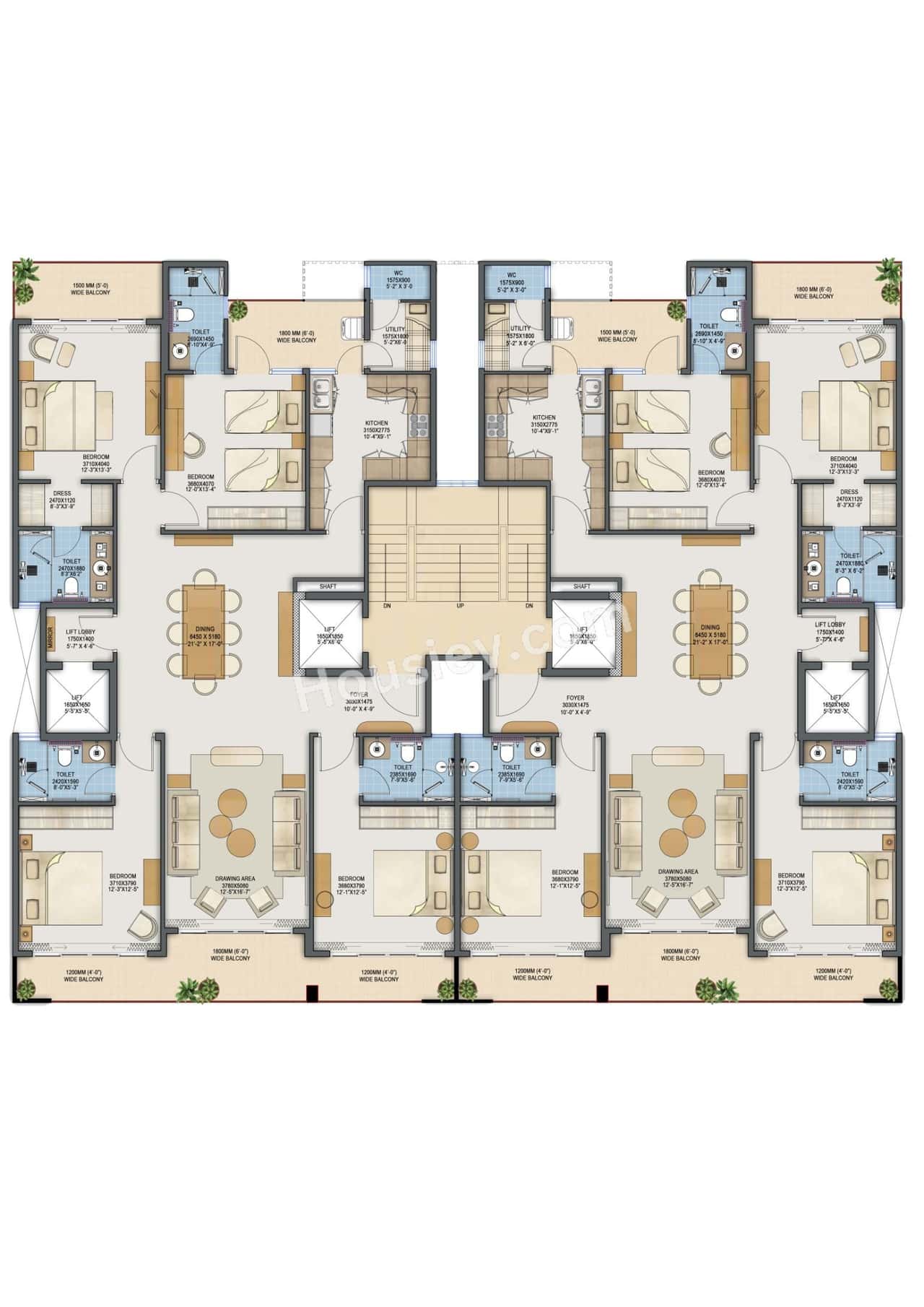 Adani Samsara Ivana Floor Plan