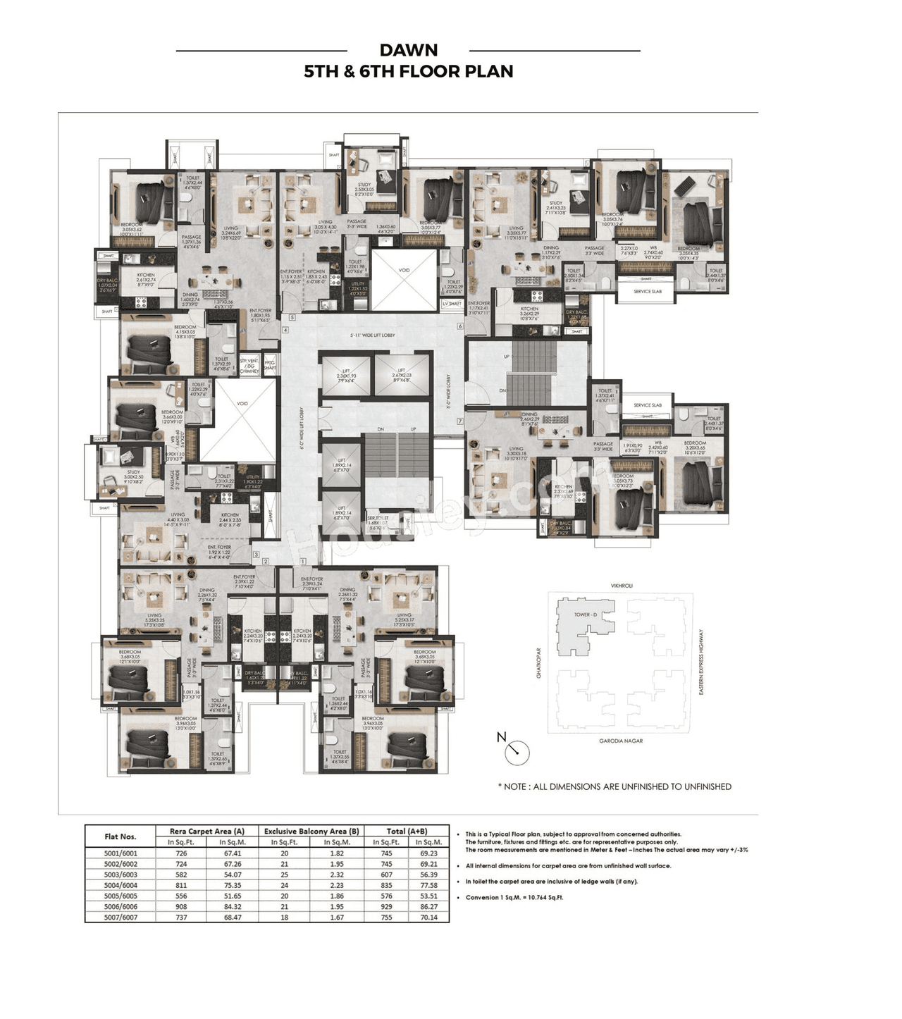Adani The View Floor plan 1