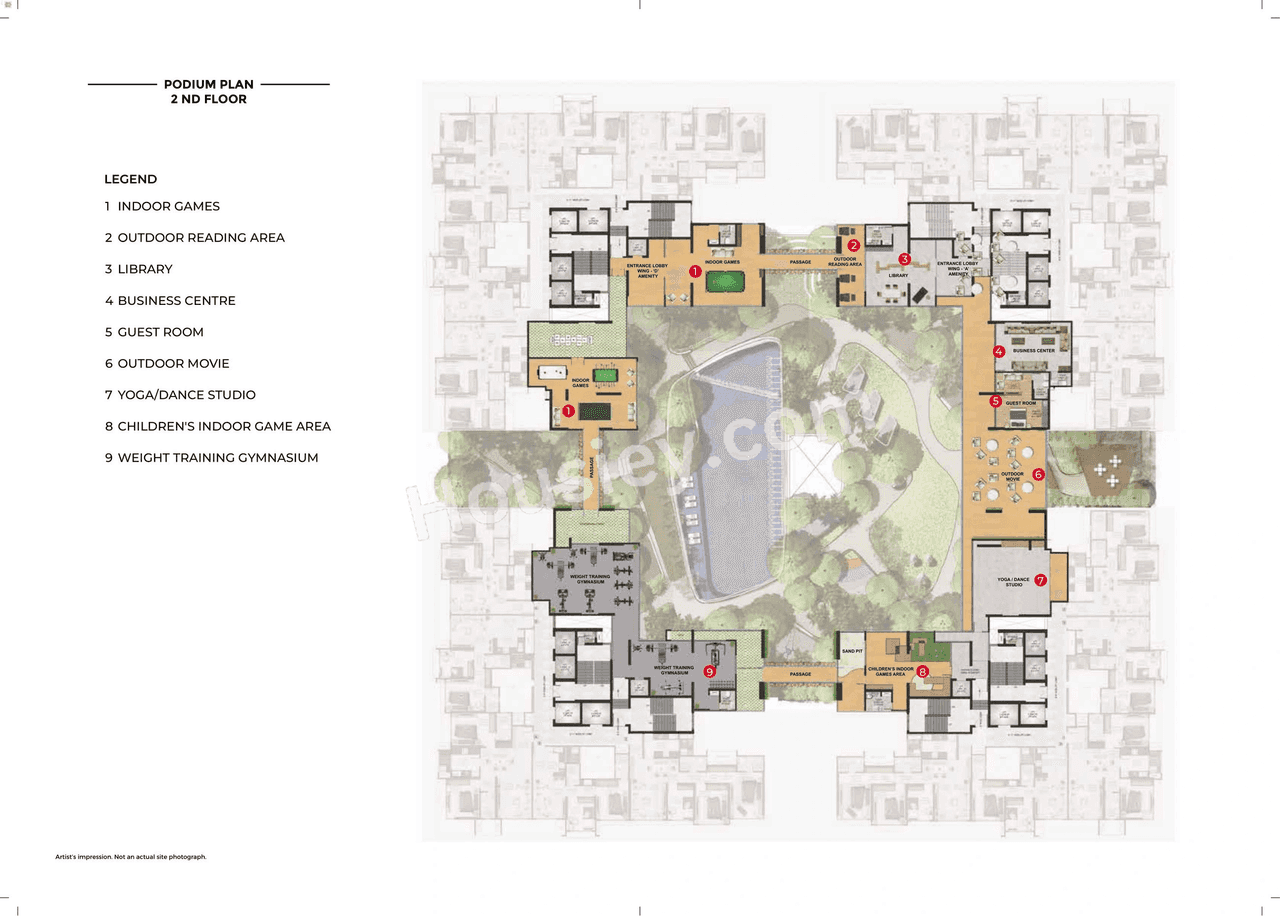 Adani The View Floor plan 9