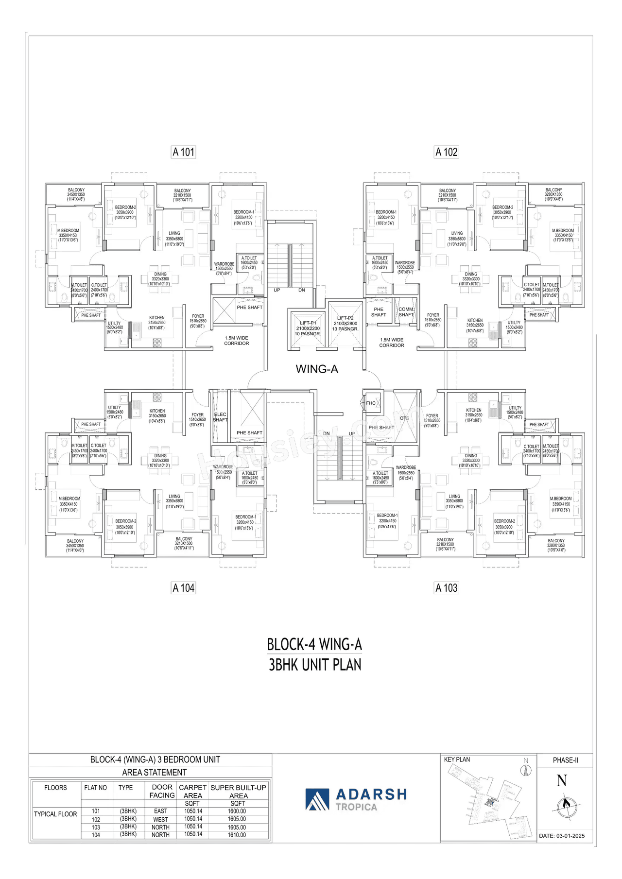 Adarsh Tropica Floor plan 1