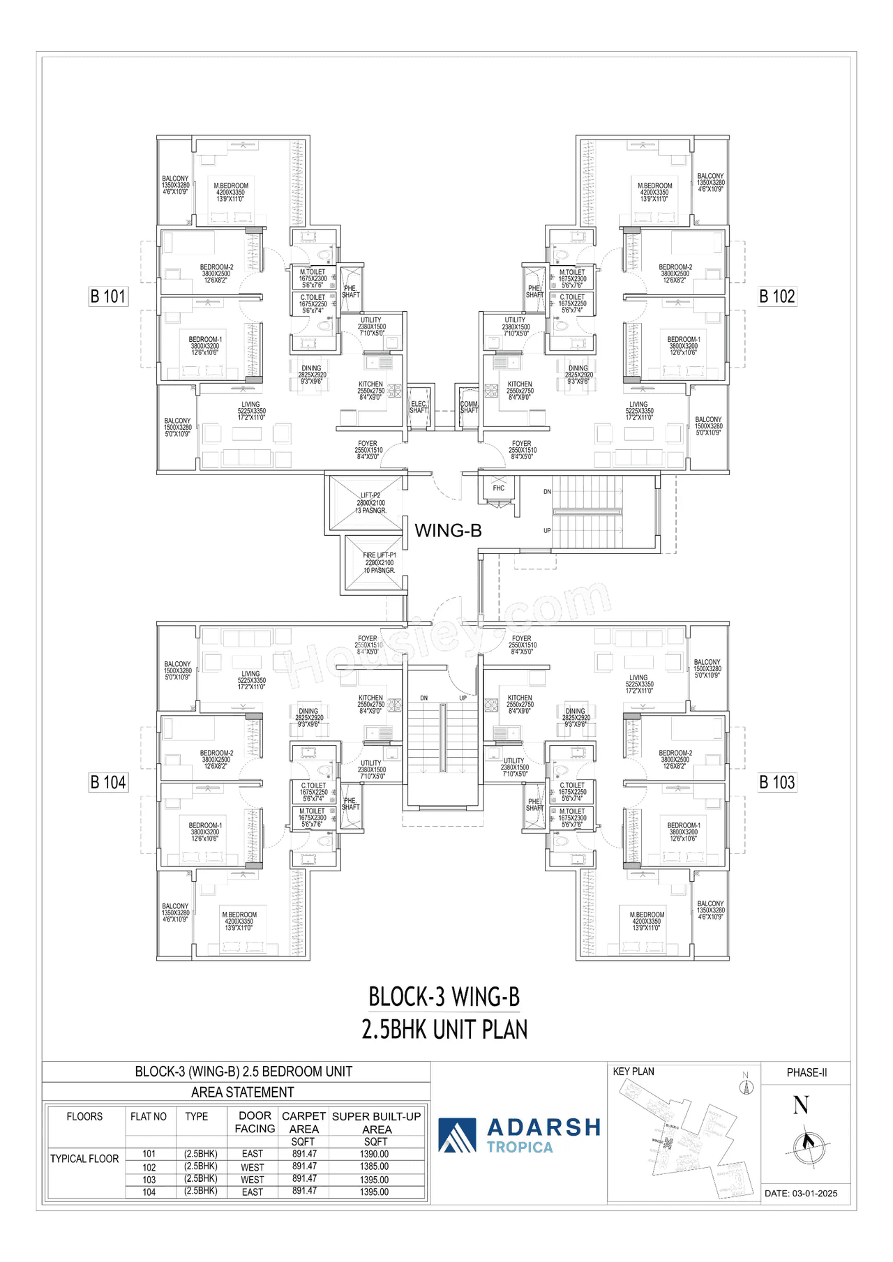 Adarsh Tropica Floor plan 2