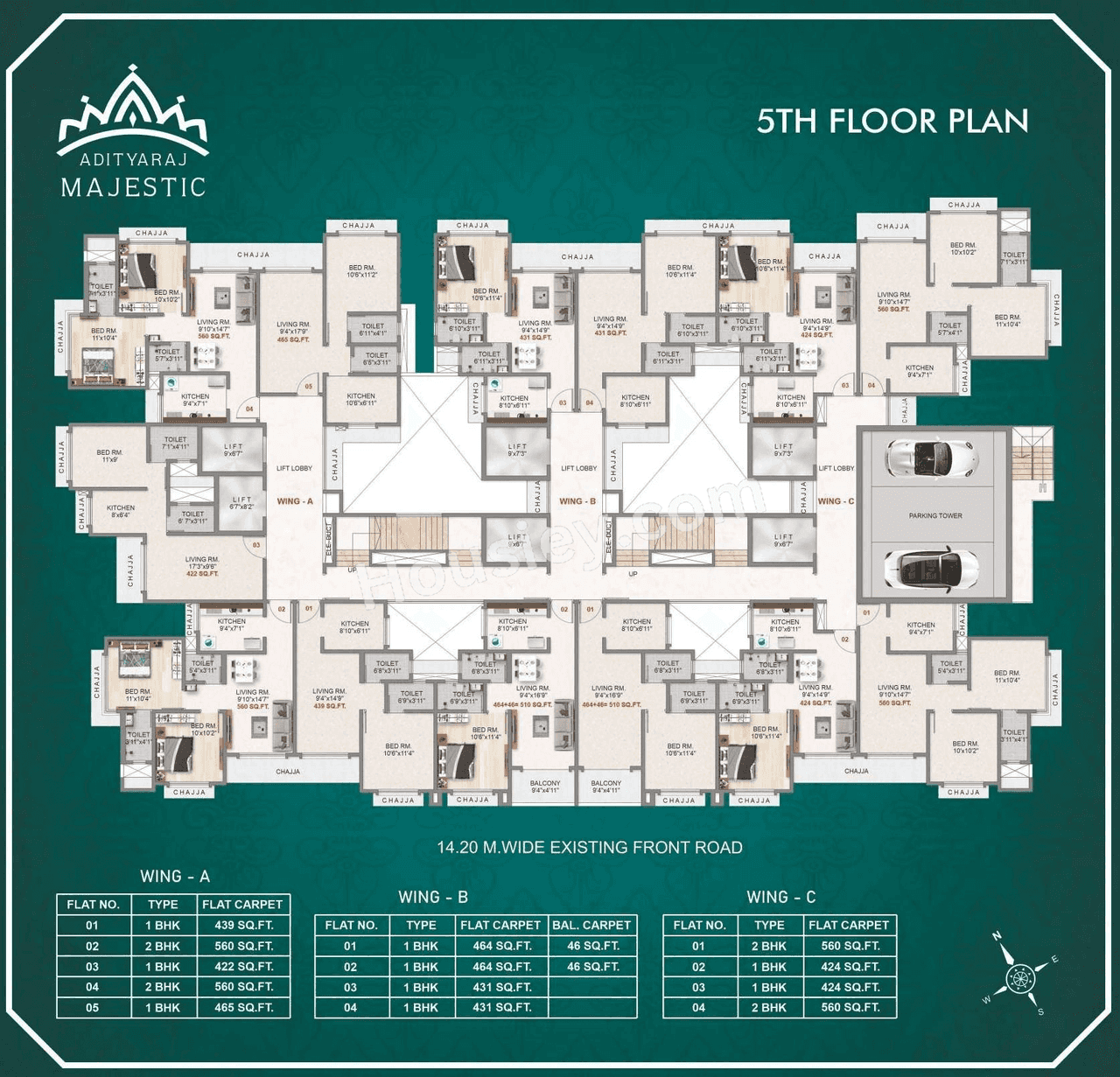 Adityaraj Majestic Floor plan 6